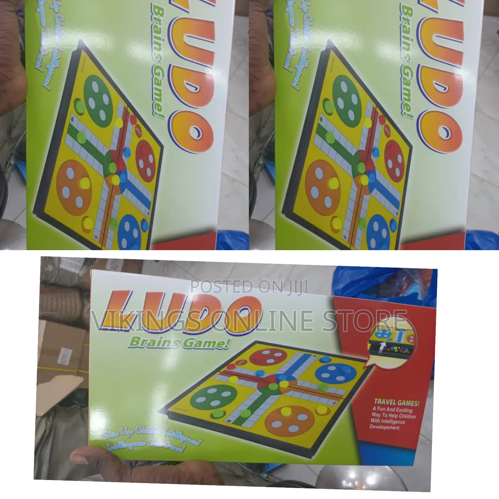 Foldable and Portable Ludo Brain Traditional Board Game