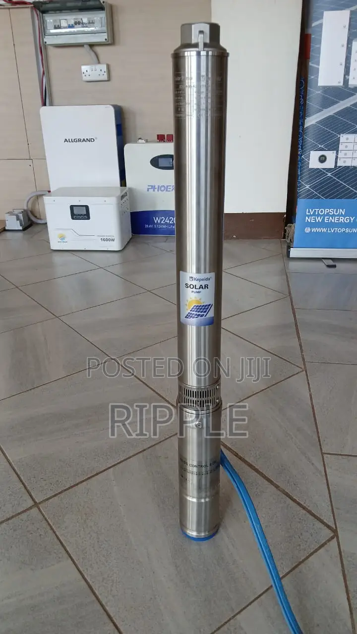 0.75kW Solar Borehole Pump 95m Head 4,200l/H | 72V DC