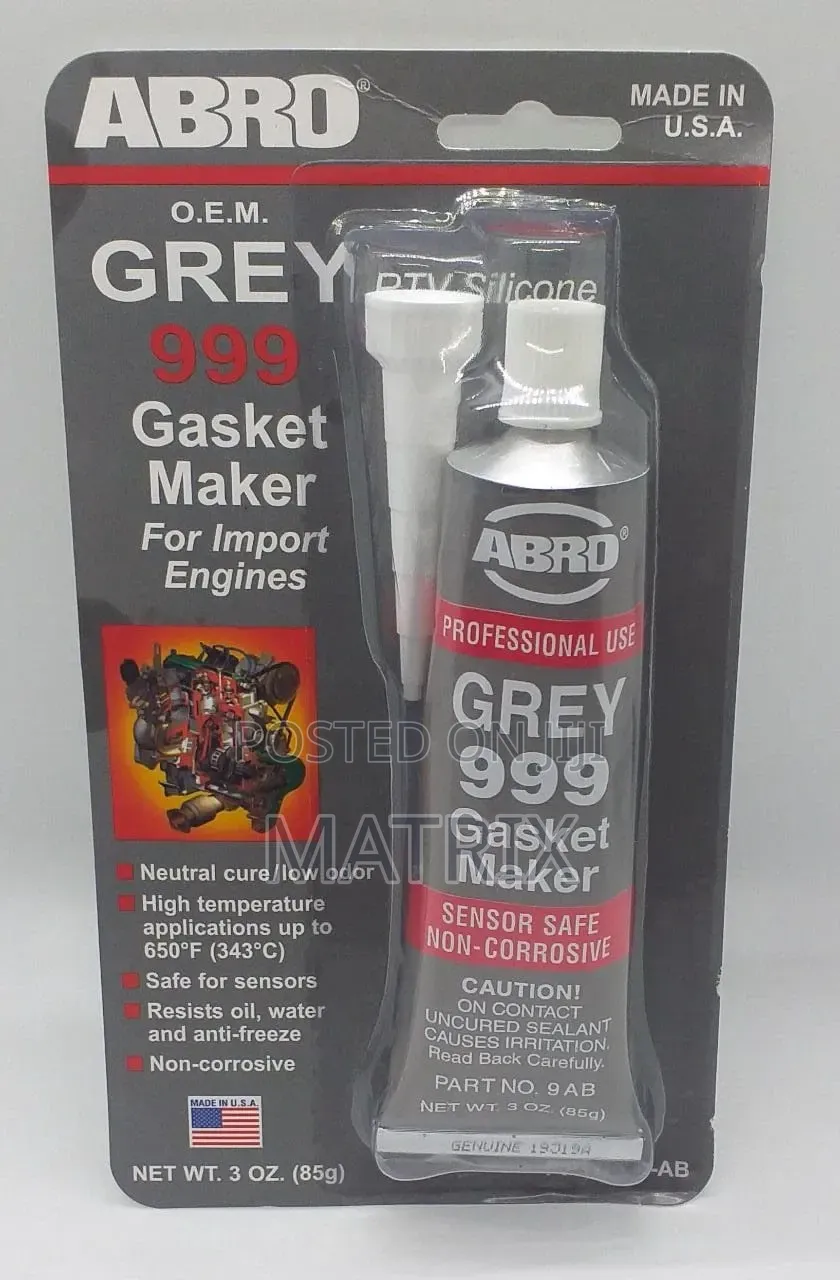 ABRO Grey 999 RTV Silicone Gasket Maker