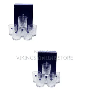 Set of 6 Clear Glass Tumblers Glasses