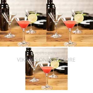 6 Pieces Classic v-Shaped Long-Stem Martini and Cocktail Glasses