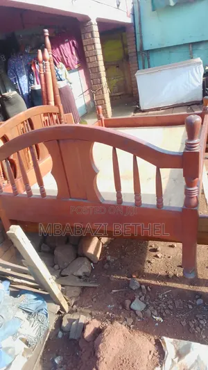 Simple Used 4by6 Wooden Bed on Quick Sale