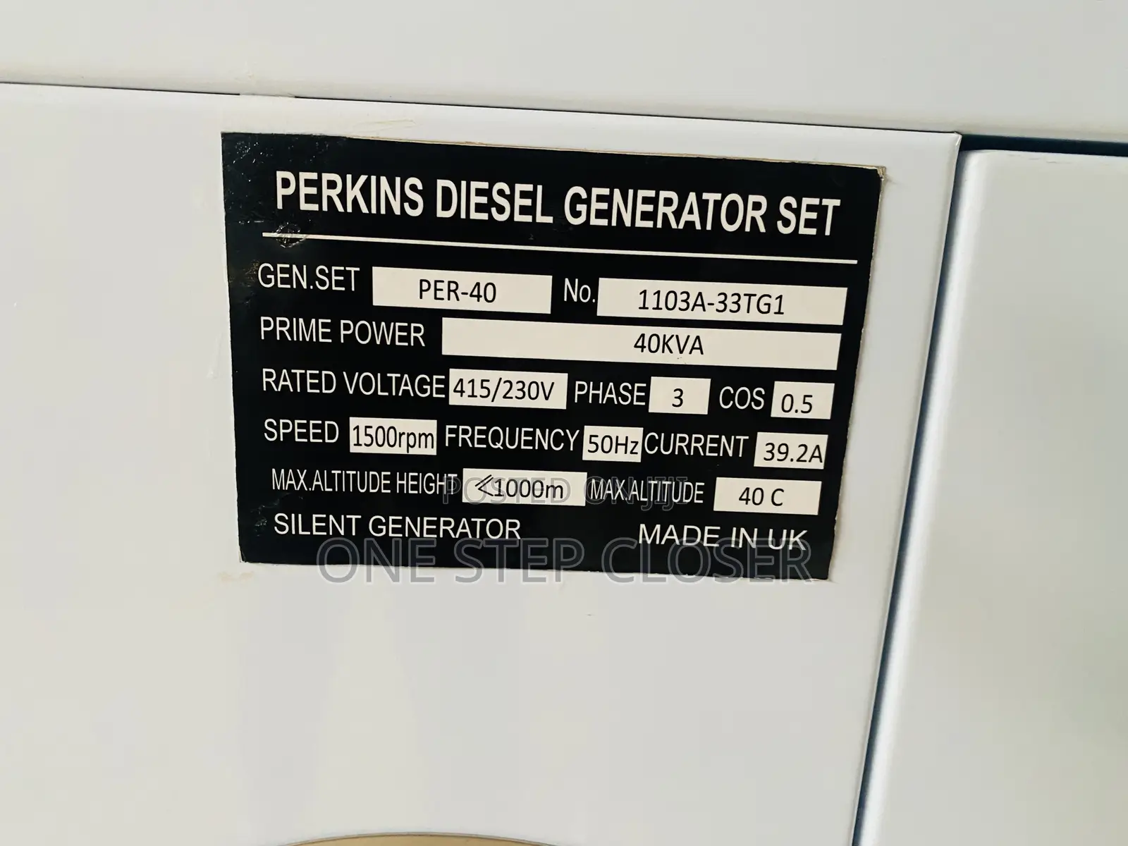 40kva Silent Generetor for Perkins Brand New
