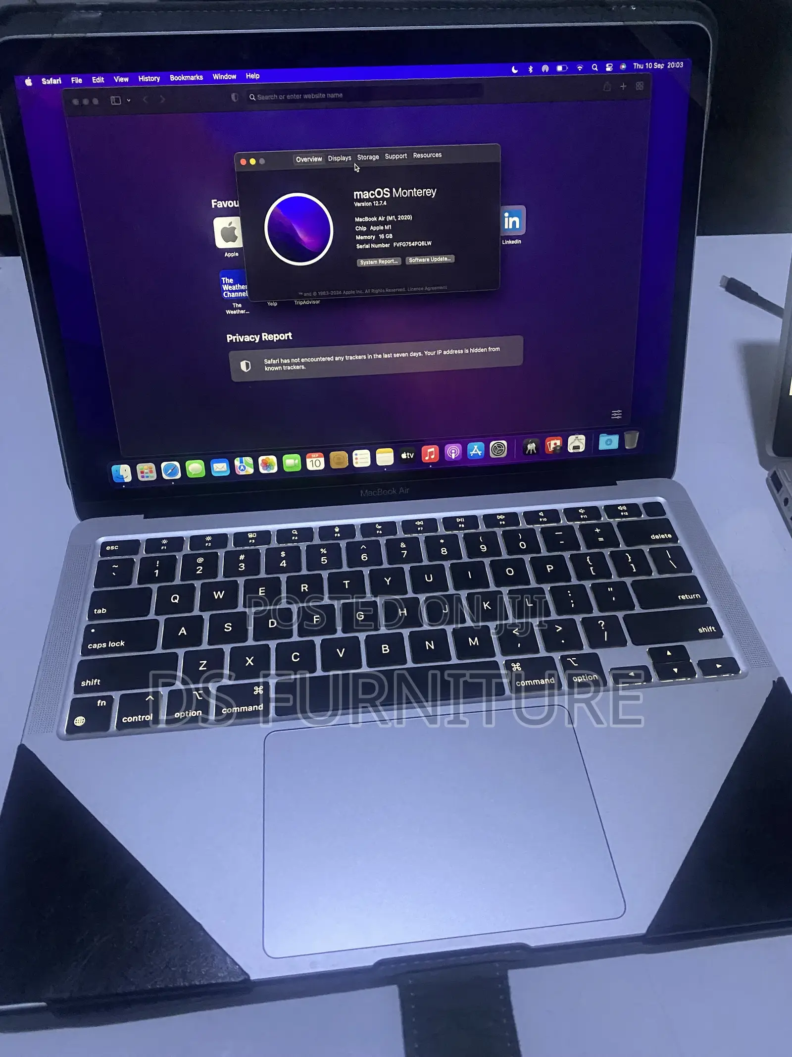 Laptop Apple MacBook Air 16GB Apple M1 Max SSD 512GB