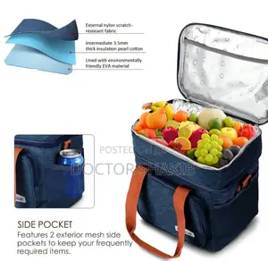 Dual-Compartment Insulated Lunch Bag