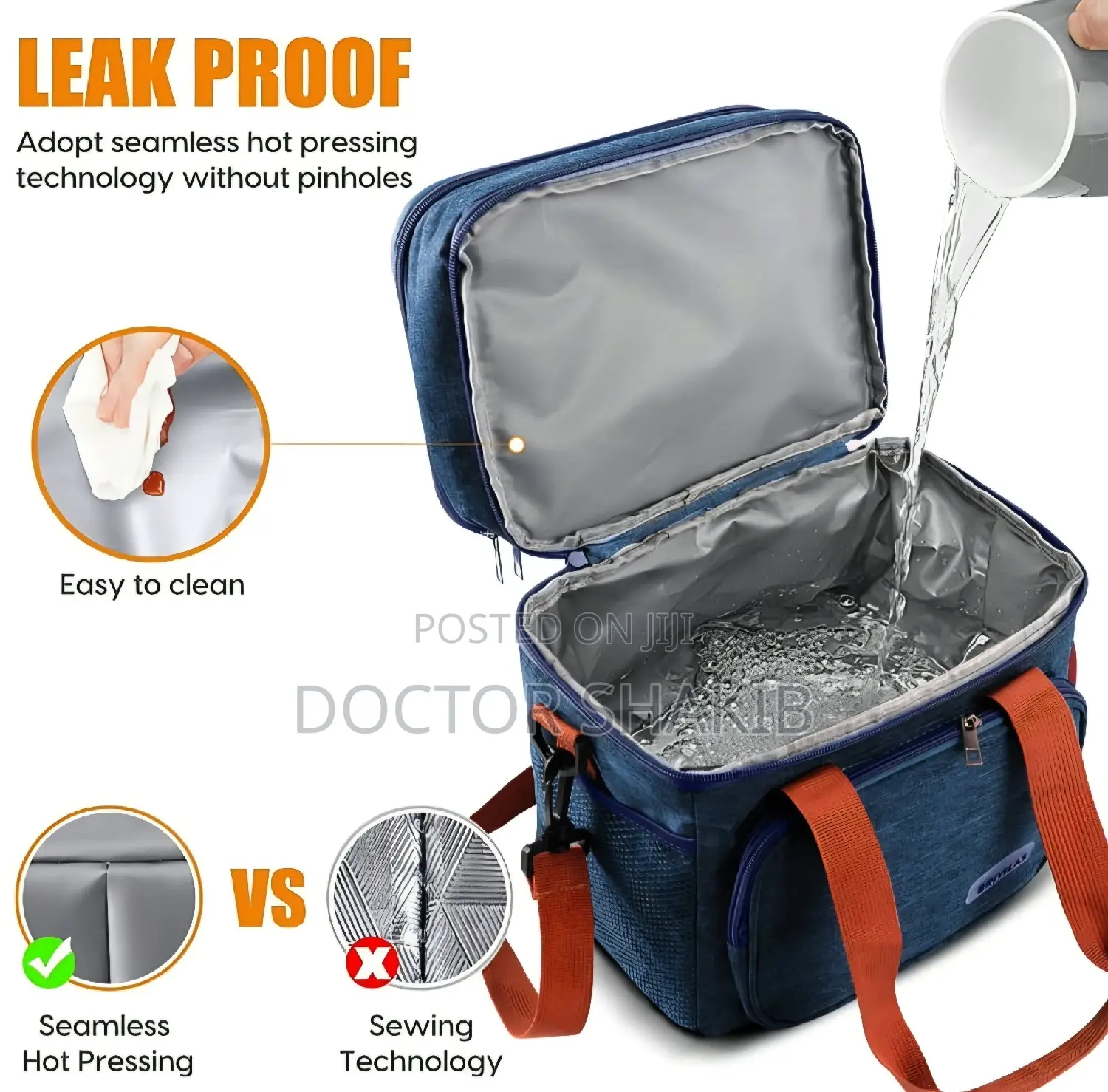 Dual-Compartment Insulated Lunch Bag