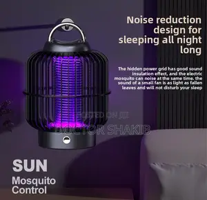 2-in-1 Rechargeable LED Lighting and Electric Shock Mosquito Killer