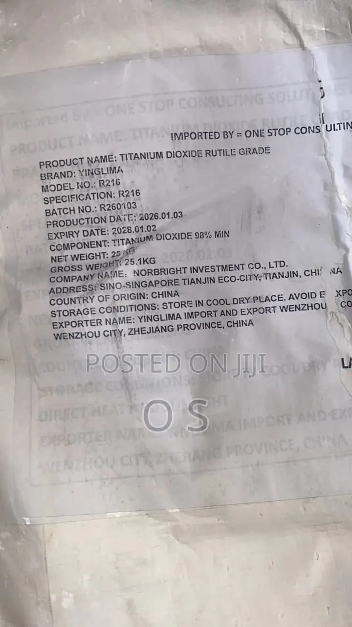 Titanium Dioxide Rutile / Anatese Grade