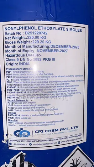 Nonylphenol Ethoxylate 9 (NP9)