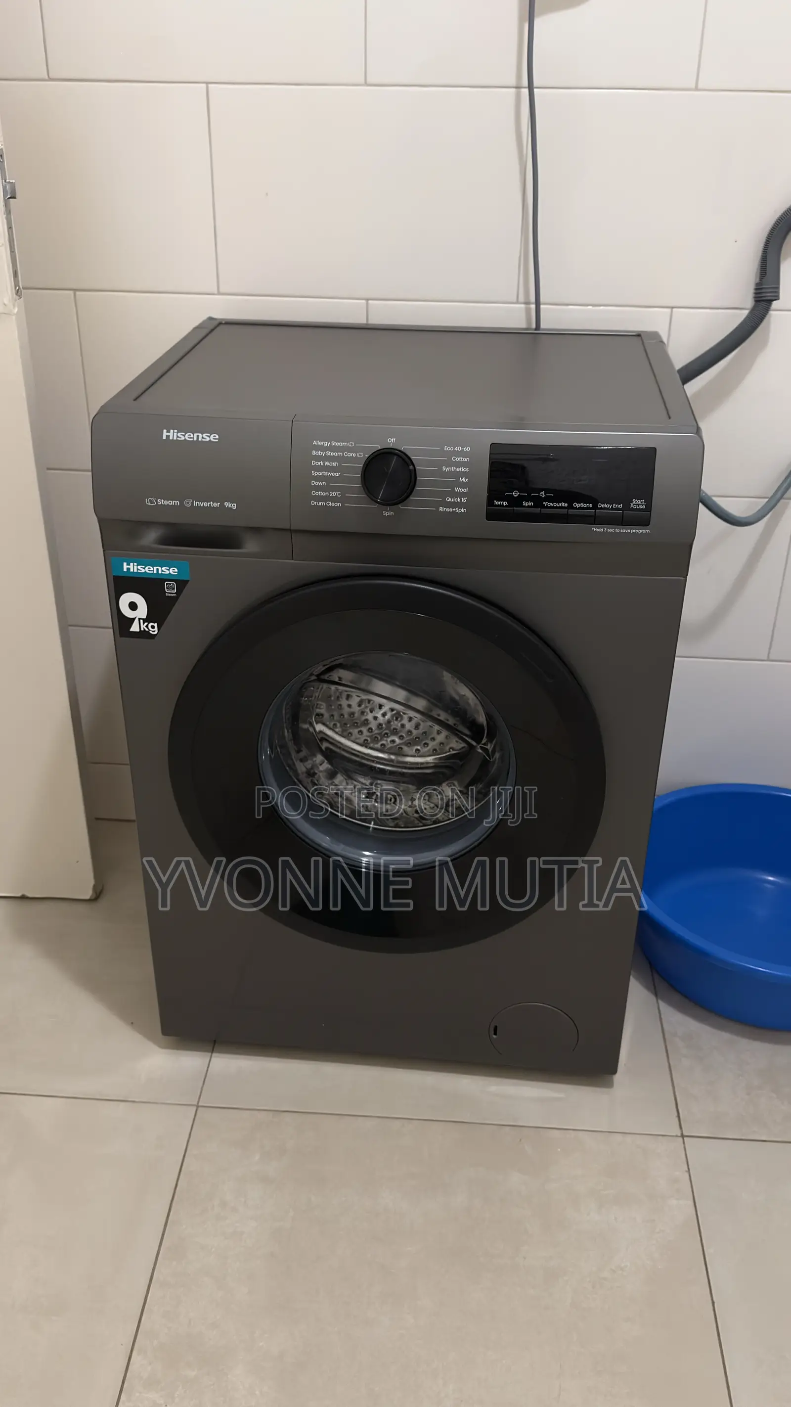 9kg Hisense Washing Machine- Used for 3 Months