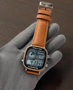 Casio Watch With Leather Straps