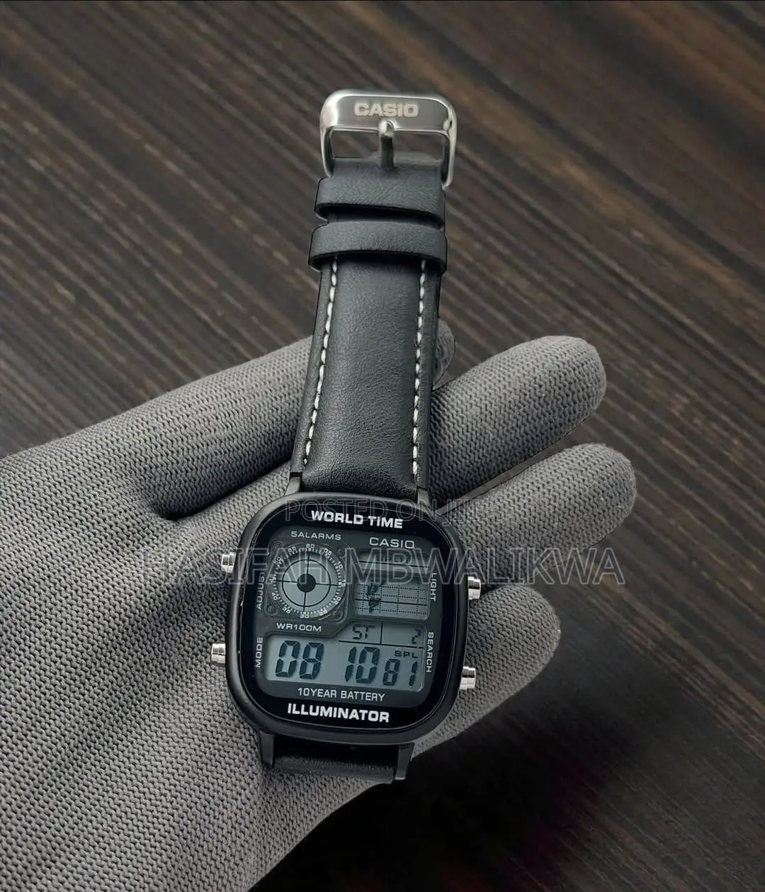 Casio Watch With Leather Straps