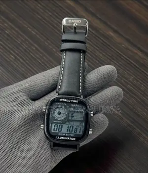 Casio Watch With Leather Straps