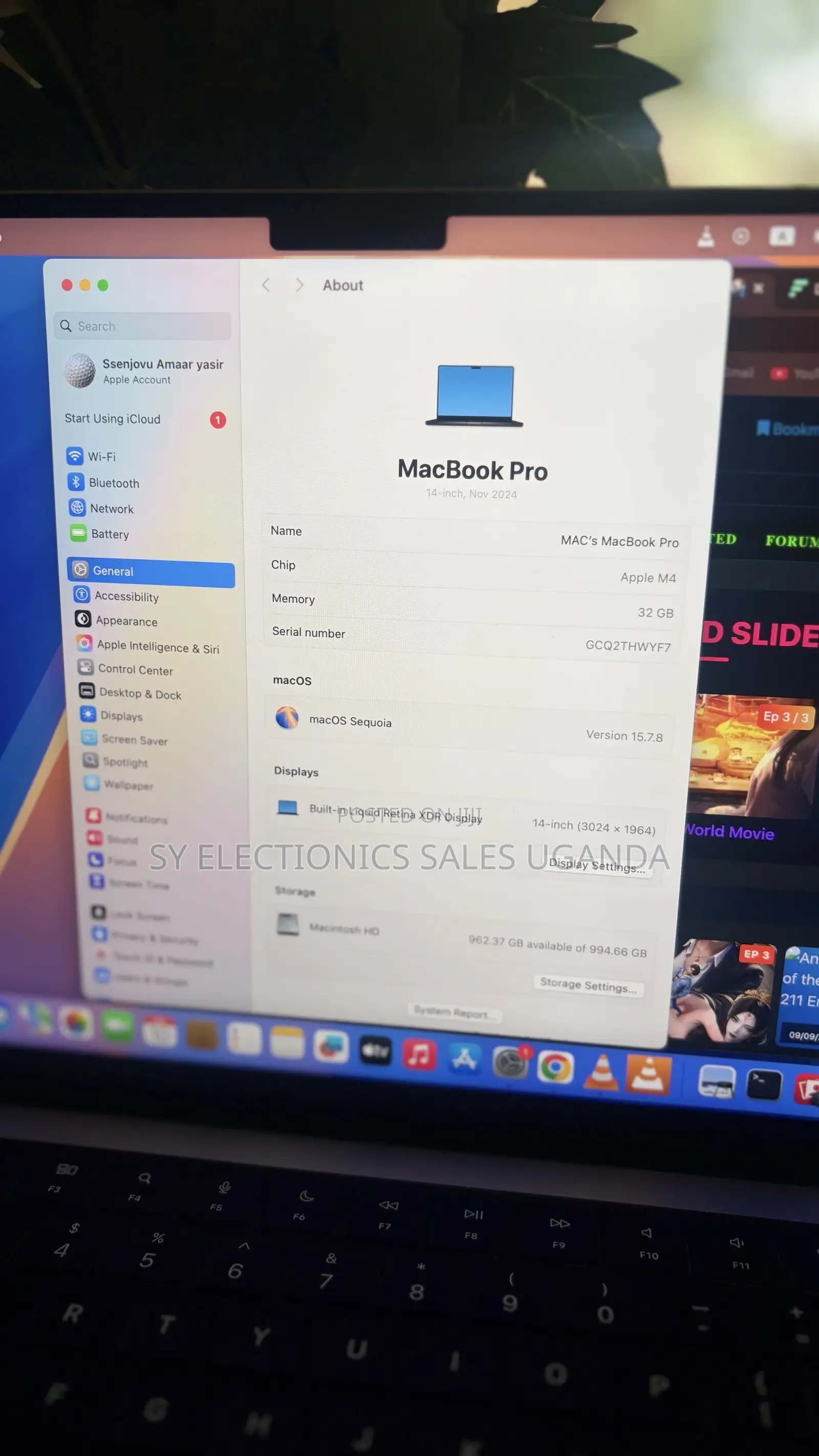 Laptop Apple MacBook Pro 2024 M4 Pro 32GB Nvidia SSD 1T