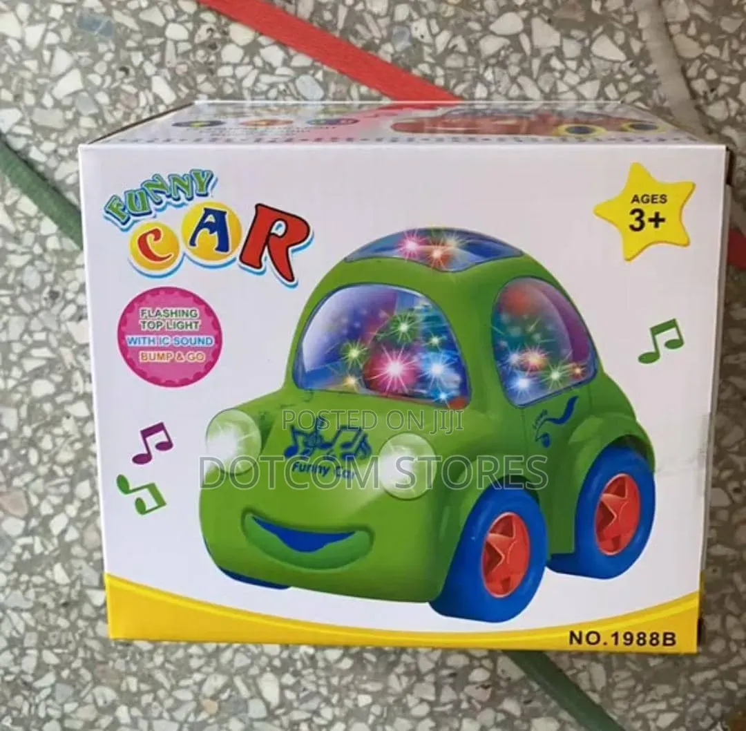 Funny Car Flashing Top Light Toy With Musical Sound Toy for Kids