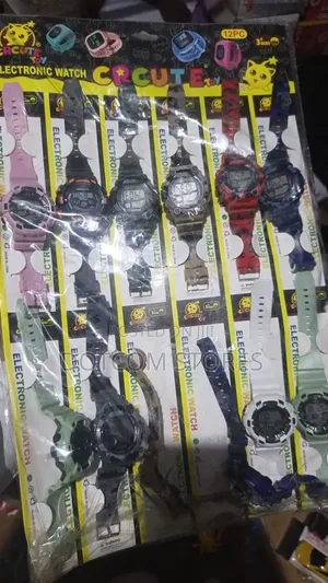 12pc Pack of Assorted Kids' Digital Electronic Sports Watches
