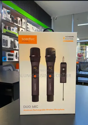 Porodo Soundtec Duo Mic Rechargeable Microphone