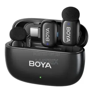 Boya Mini 2 Wireless Lavalier Microphones for iPhone Android,