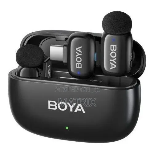 Boya Mini 2 Wireless Lavalier Microphones for iPhone Android,