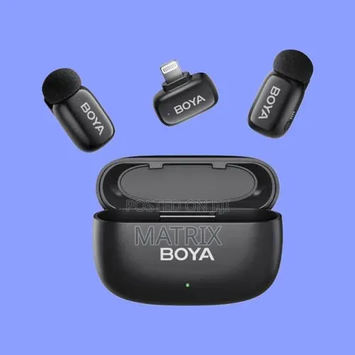 Boya Mini 2 Wireless Lavalier Microphones for iPhone Android,