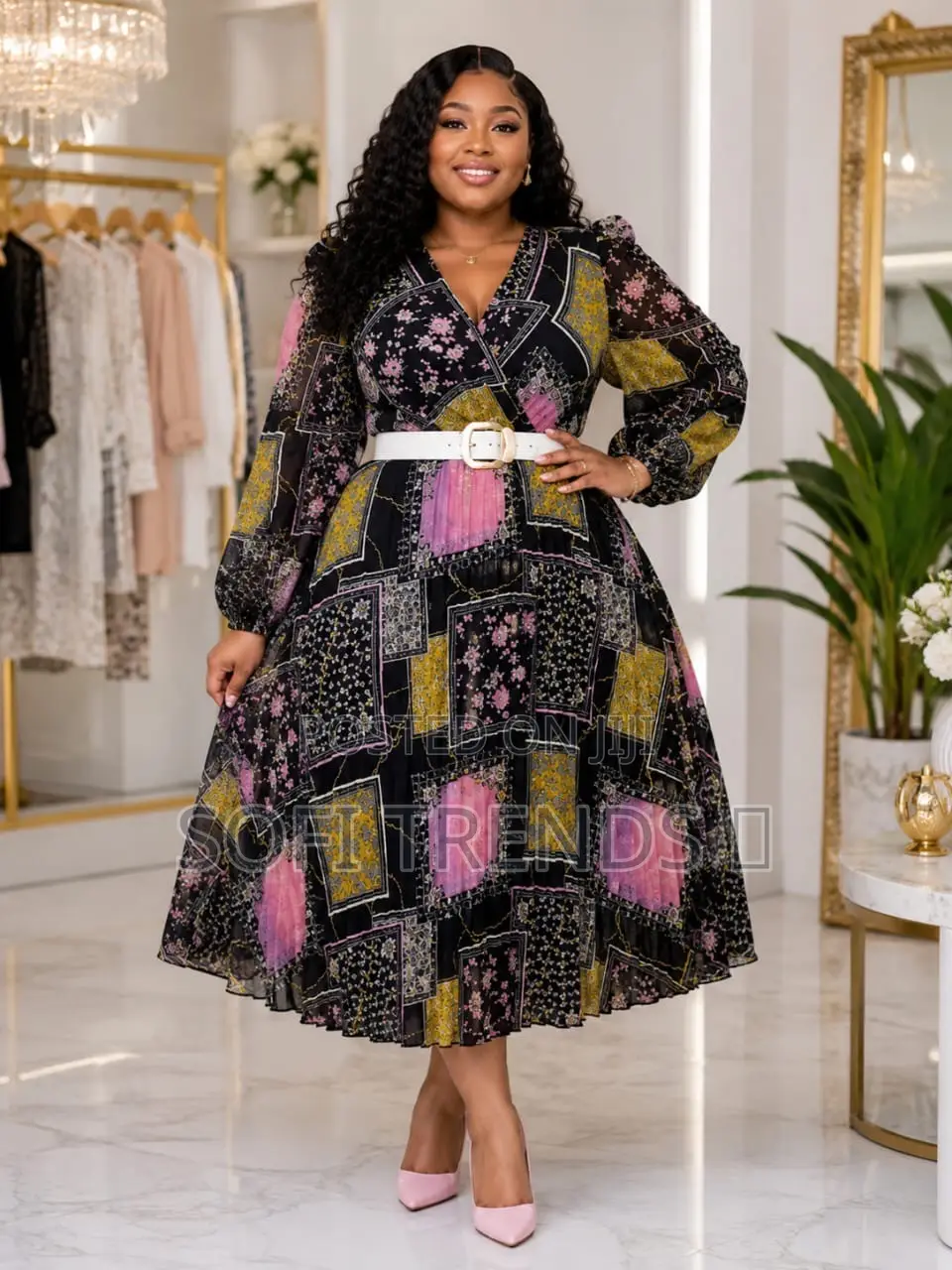 Ladies Long Round Dresses