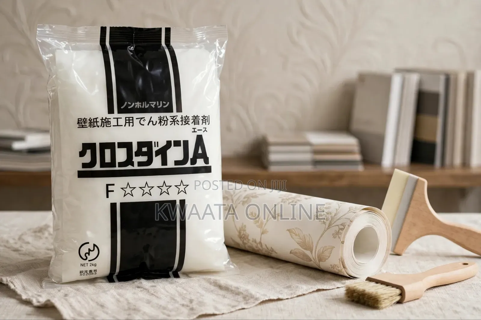 Crossdine Wallpaper Paste Powder 2KG – Non Toxic Installation Adhesive