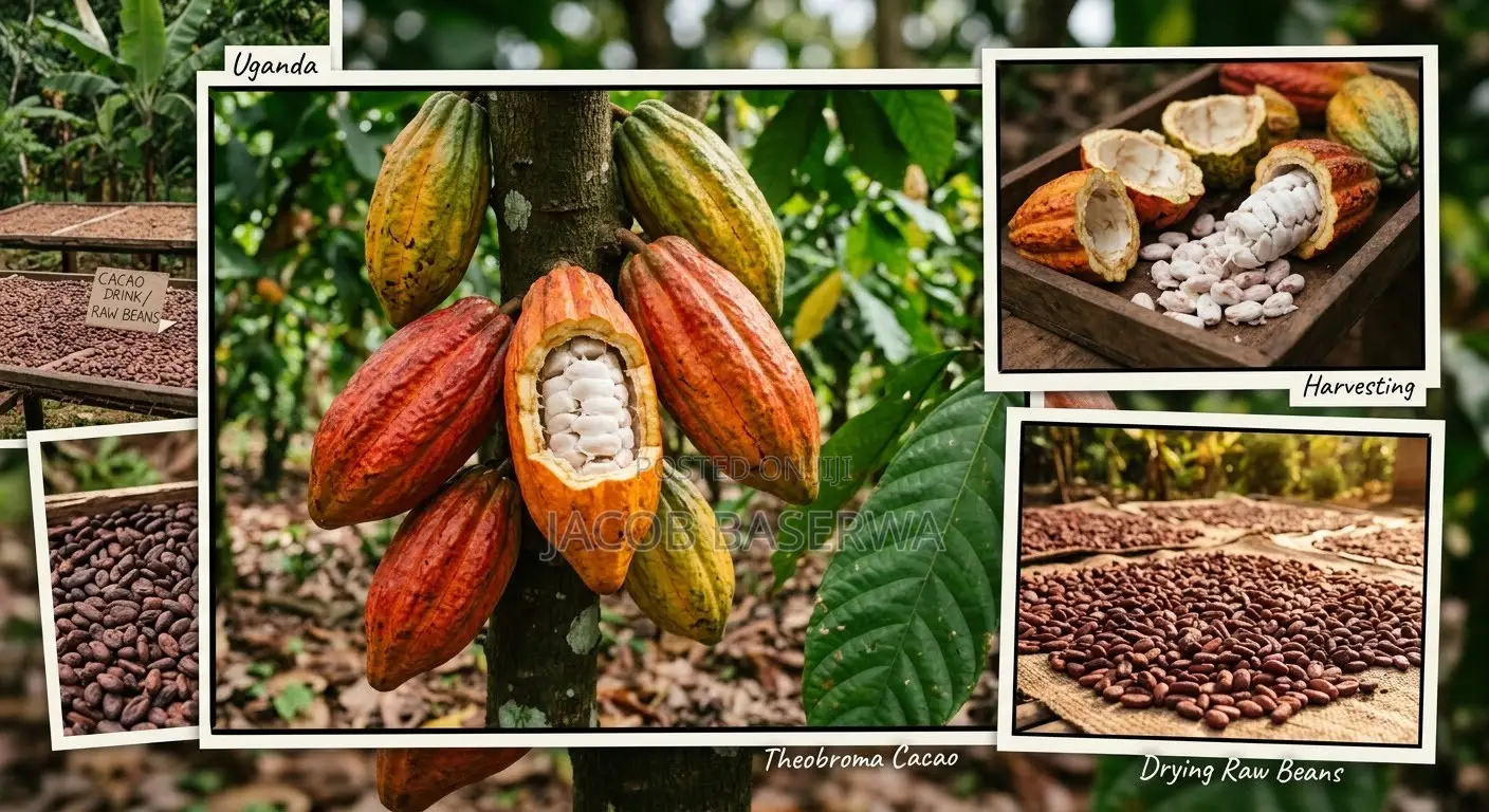 Premium Cacao Beans - Fermented, Sun-Dried - Kampala
