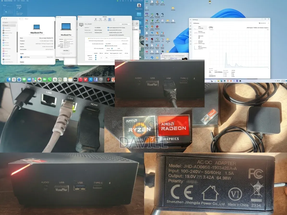 Desktop Computer 16GB AMD Ryzen 7 SSD 128GB
