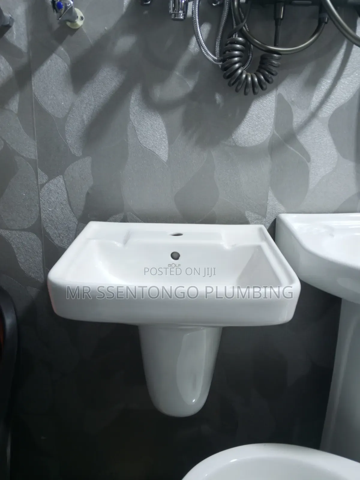 Hand Basin Complete Set With Accessories Golf Square Medium/All Types
