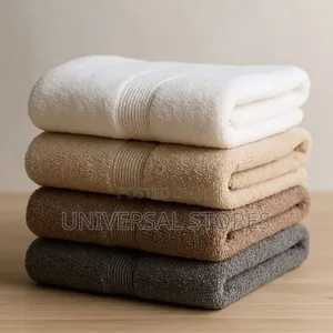 Premium Solid-Color Cotton Bath and Hand Towel
Set