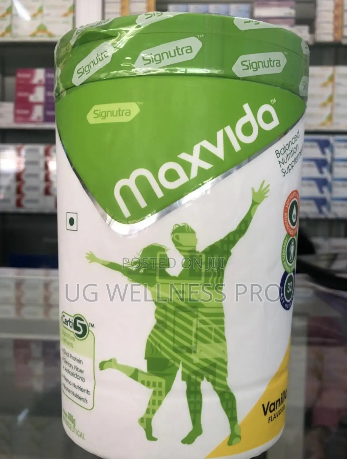 Maxvida Balanced Nutrition Supplement Powder (400g Jar) Vanilla Flavo