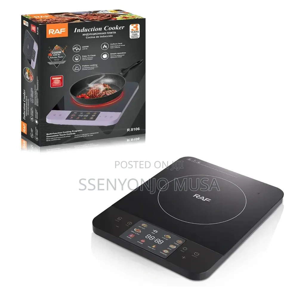 RAF Electric Induction Cooker R.8106 2200W Single Burner Touch Control