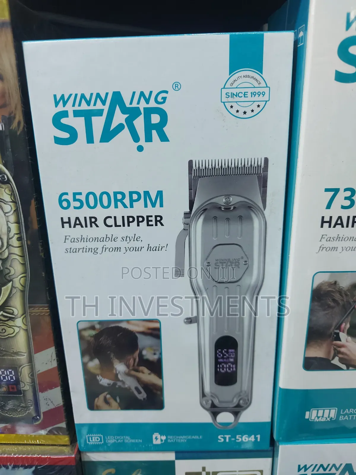 Winning Star Cordless Metal Barber Hair Clipper