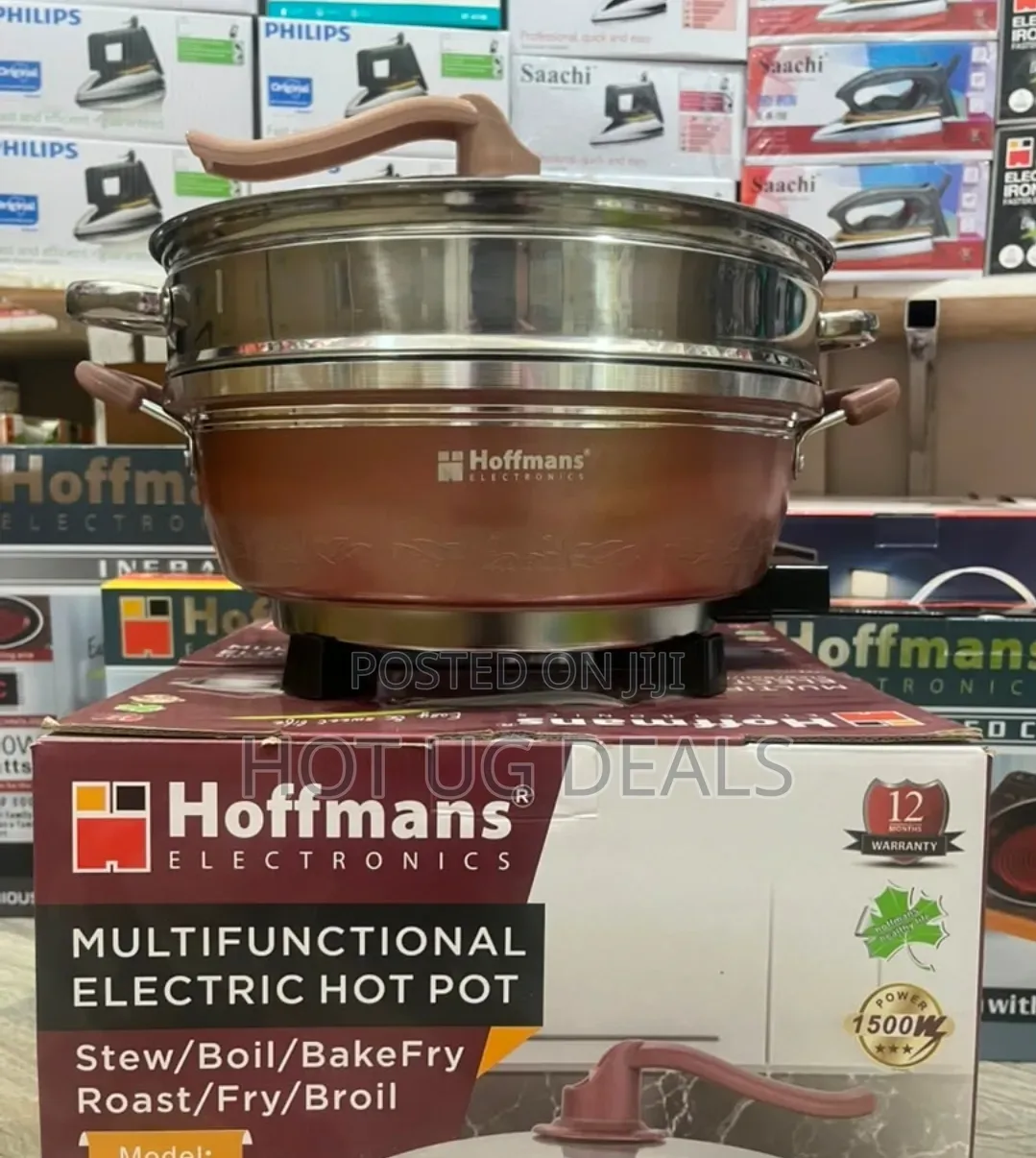 Hoffmans HM-3031 Multifunctional Electric Hot Pot With Steamer 8L