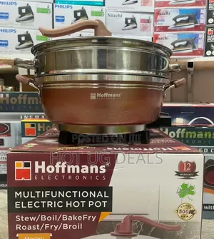 Hoffmans HM-3031 Multifunctional Electric Hot Pot With Steamer 8L
