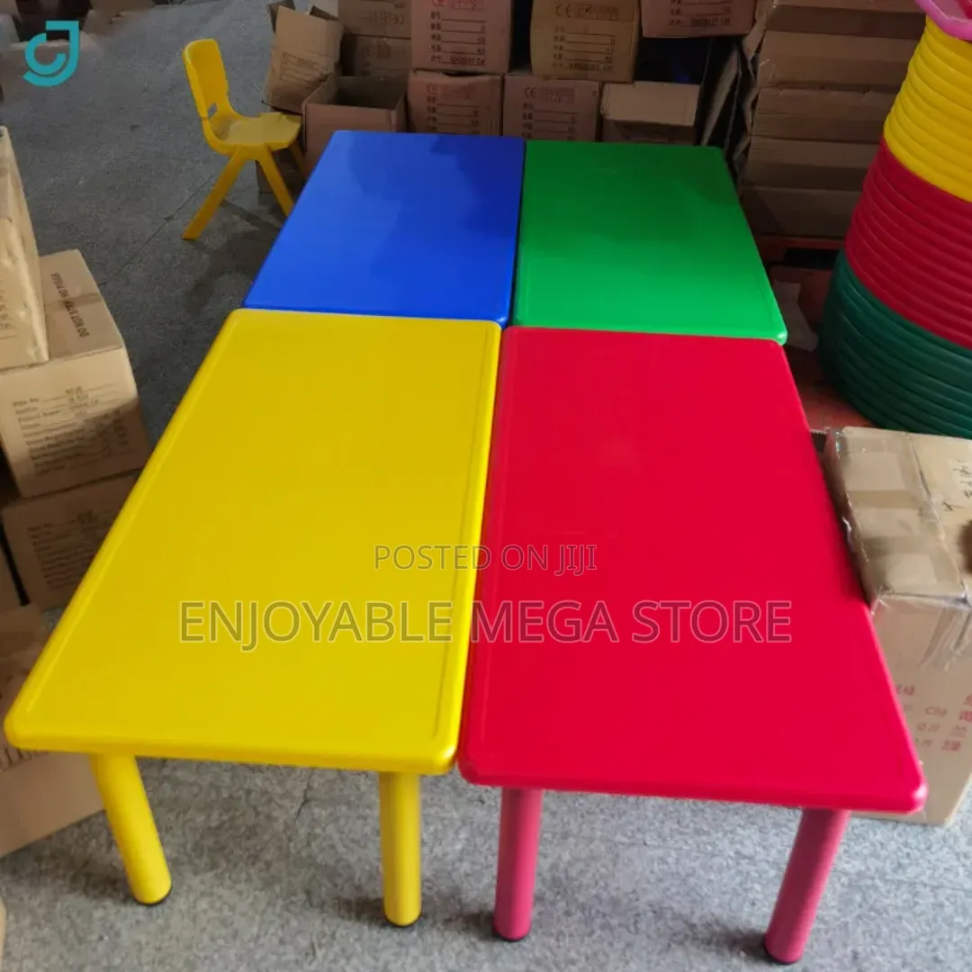 Kindergarten Kids Plastic Table Kids Plastic Table 120cm*60cm