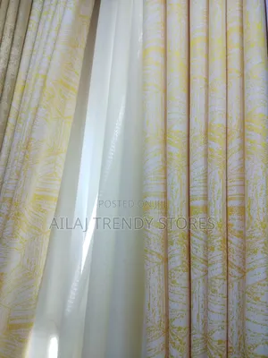 Gold HeaxaGon Curtains Material Per Metre