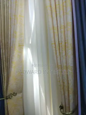 Gold HeaxaGon Curtains Material Per Metre