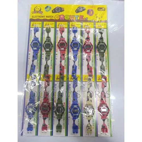 12pc Pack of Assorted Kids' Digital Electronic Sports Watches
