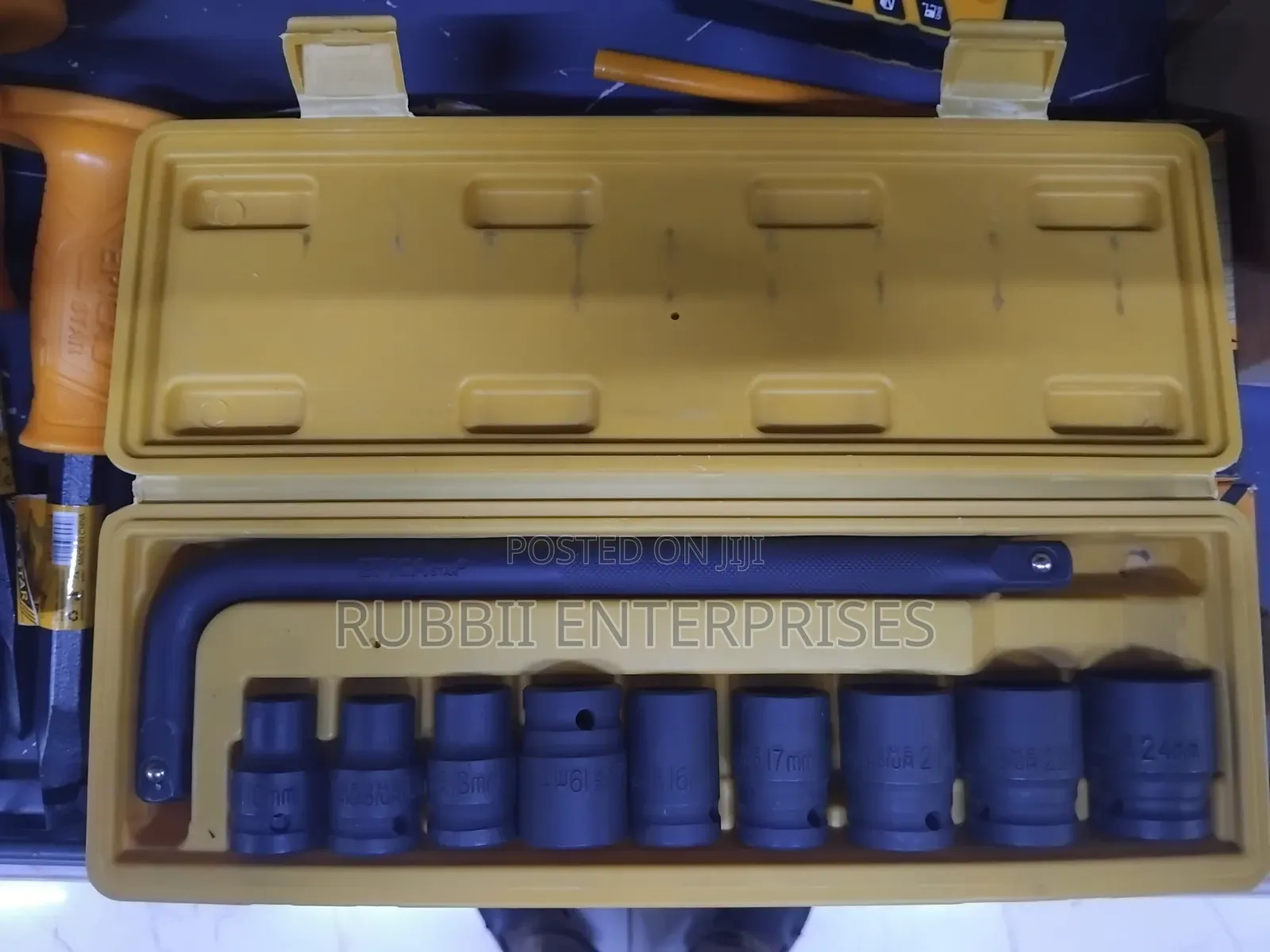 10pcs Impact Socket Set (10, 12, 13, 16, 17, 19, 21, 22, 24mm)