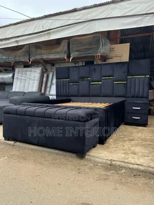 Full Bed Set 5 by 6 Bed in Gray