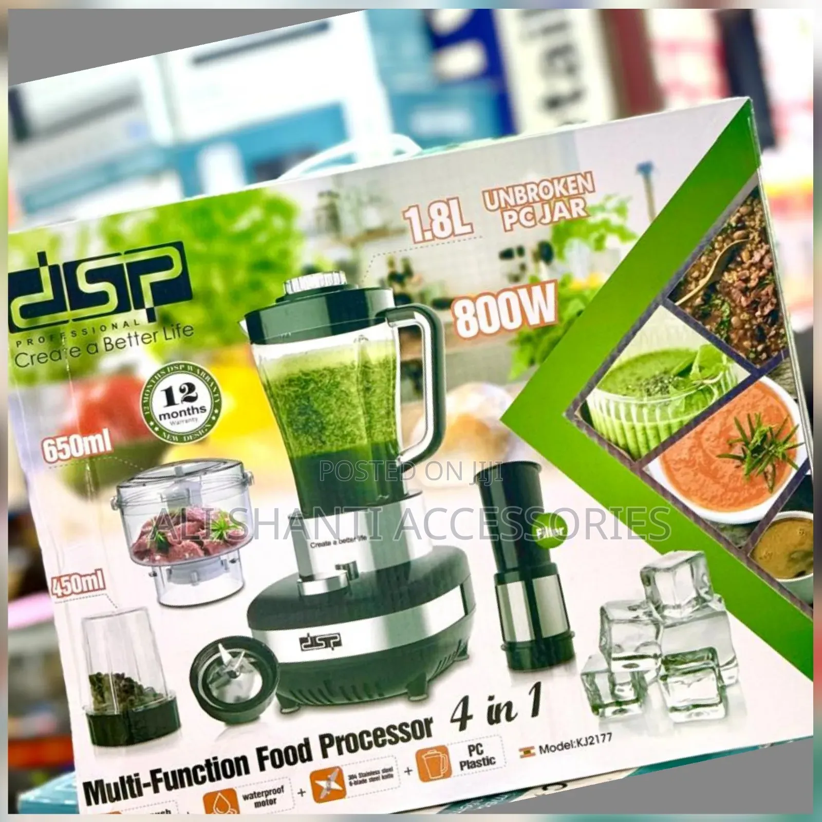 DSP 4 in 1 Multifunction Food Processor Blender