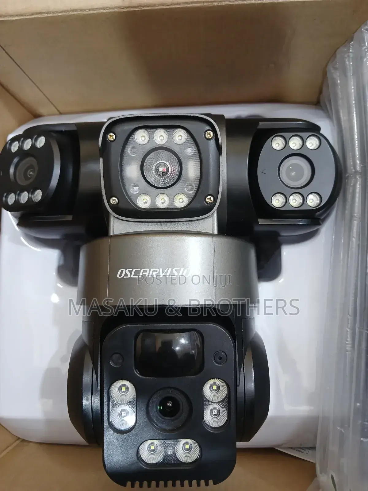 Oscarvision 3-Lens PTZ CCTV Security Camera – Brand New 4G LTE