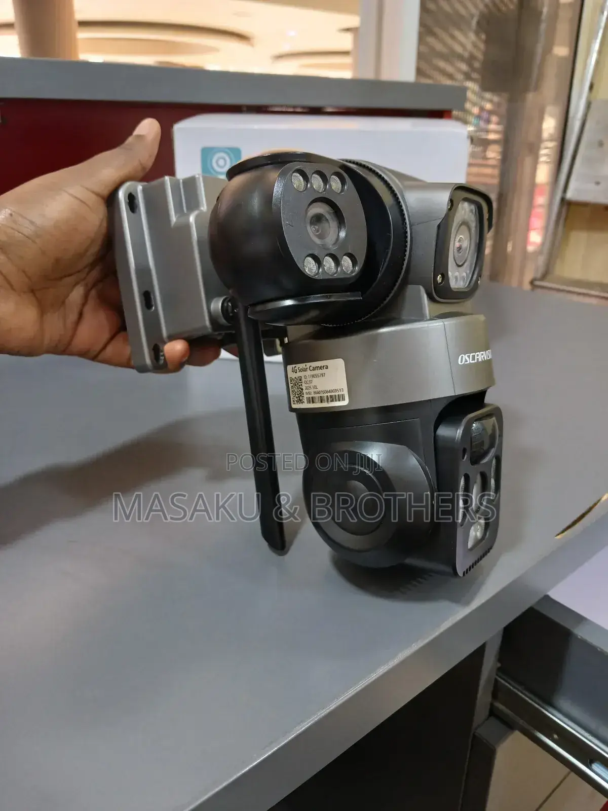 Oscarvision 3-Lens PTZ CCTV Security Camera – Brand New 4G LTE