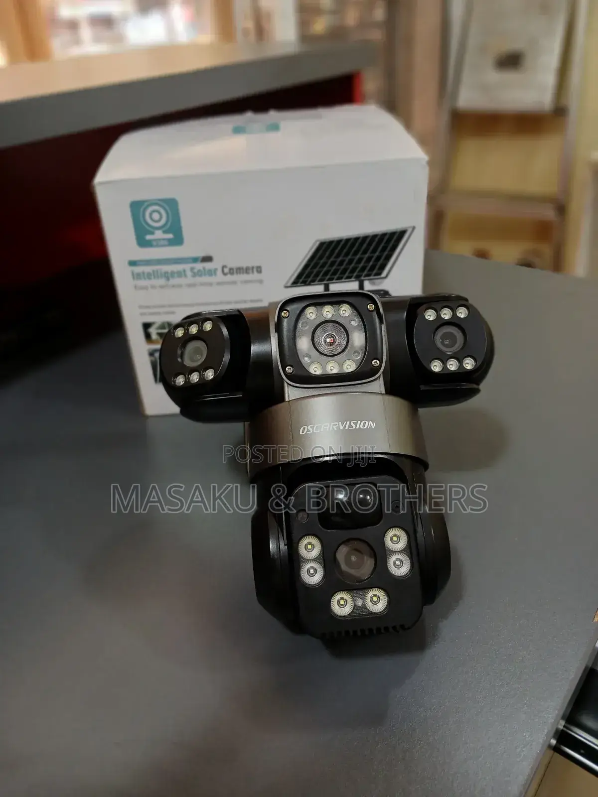 Oscarvision 3-Lens PTZ CCTV Security Camera – Brand New 4G LTE