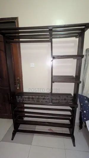 Open Closet and Shoe Rack (Very Good Condition)