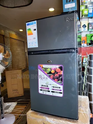 Gray Roch Double-Door Top Freezer Refrigerator
