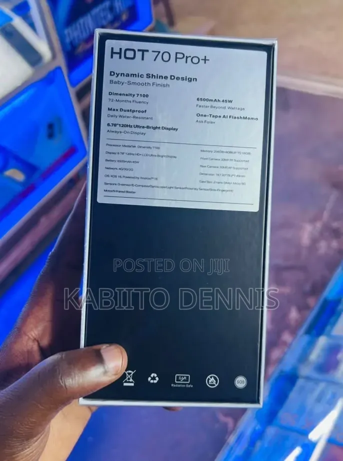 New Infinix Hot 60 Pro+ 256 GB Black
