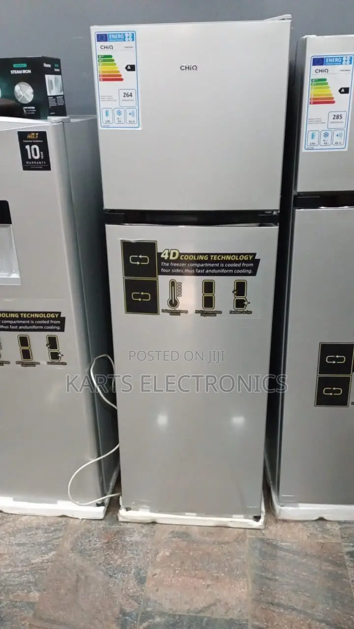 Chiq 220litres Double Door Fridge