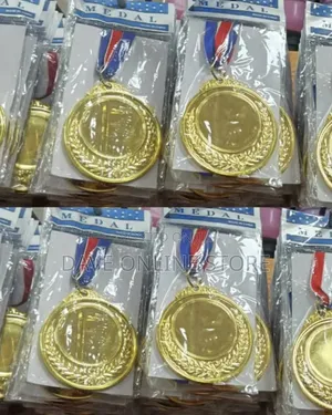 Blank Gold Award Tournament Medals
